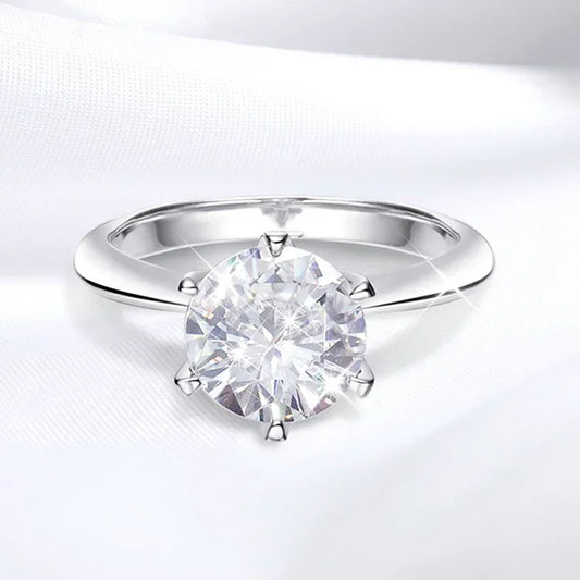 Moissanite Promise Ring