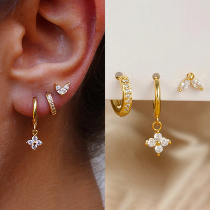 Silver Piercing Set