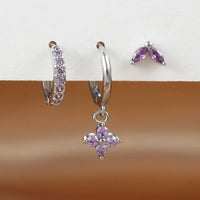 Silver-Purple-3Pcs